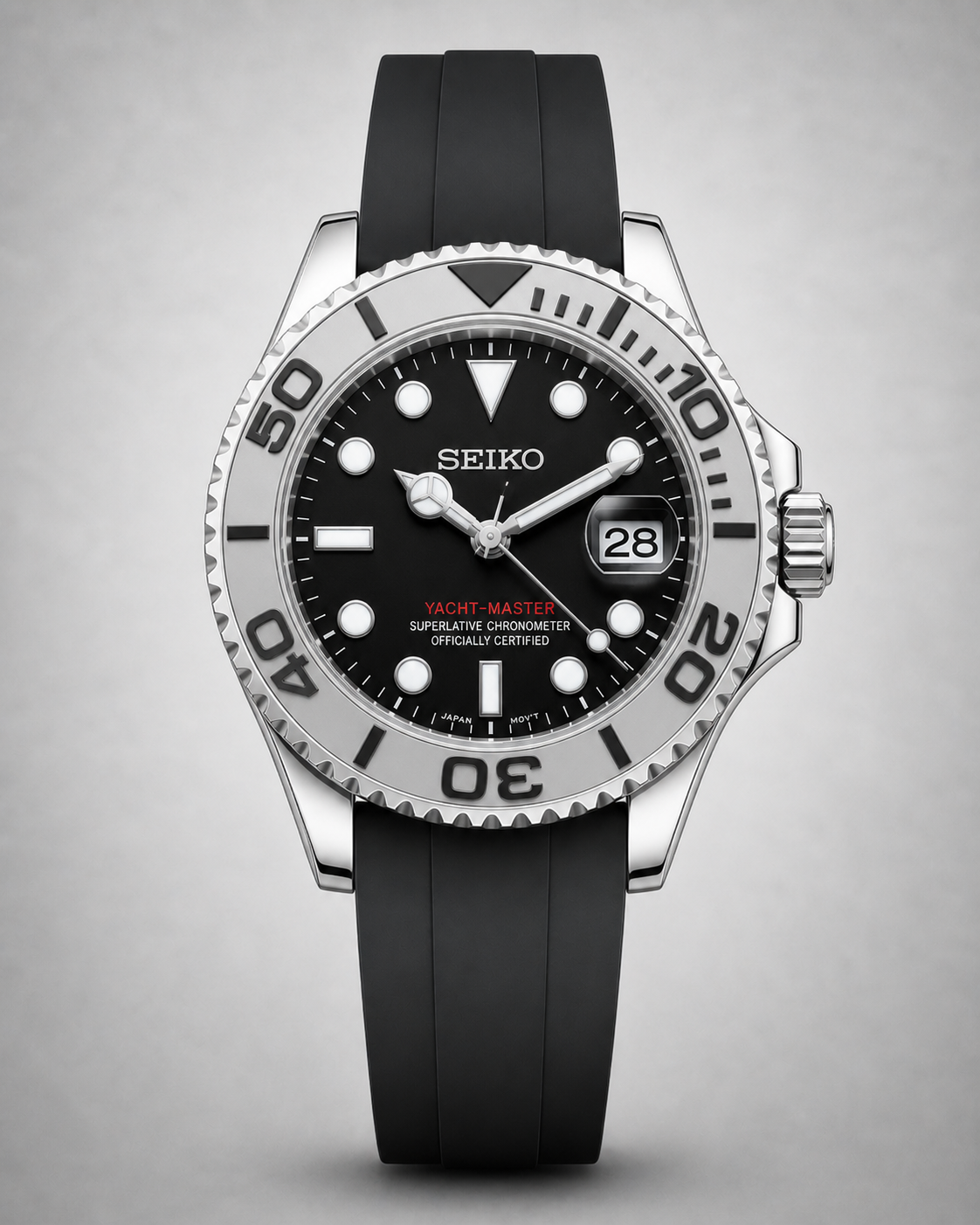 Seiko Mod Yacht Master Silver
