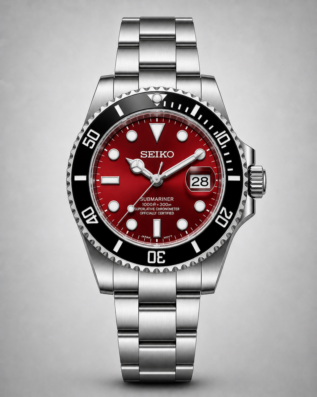SEIKO MOD SUBMARINER WINE WATCH