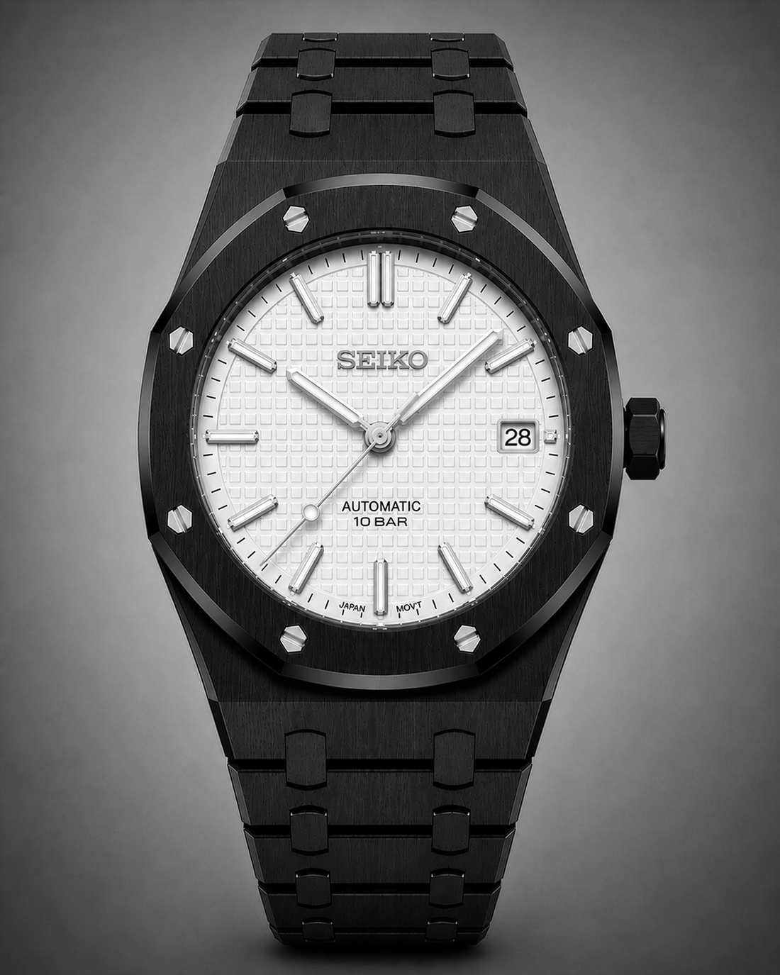 Seiko Mod Royal Oak Black