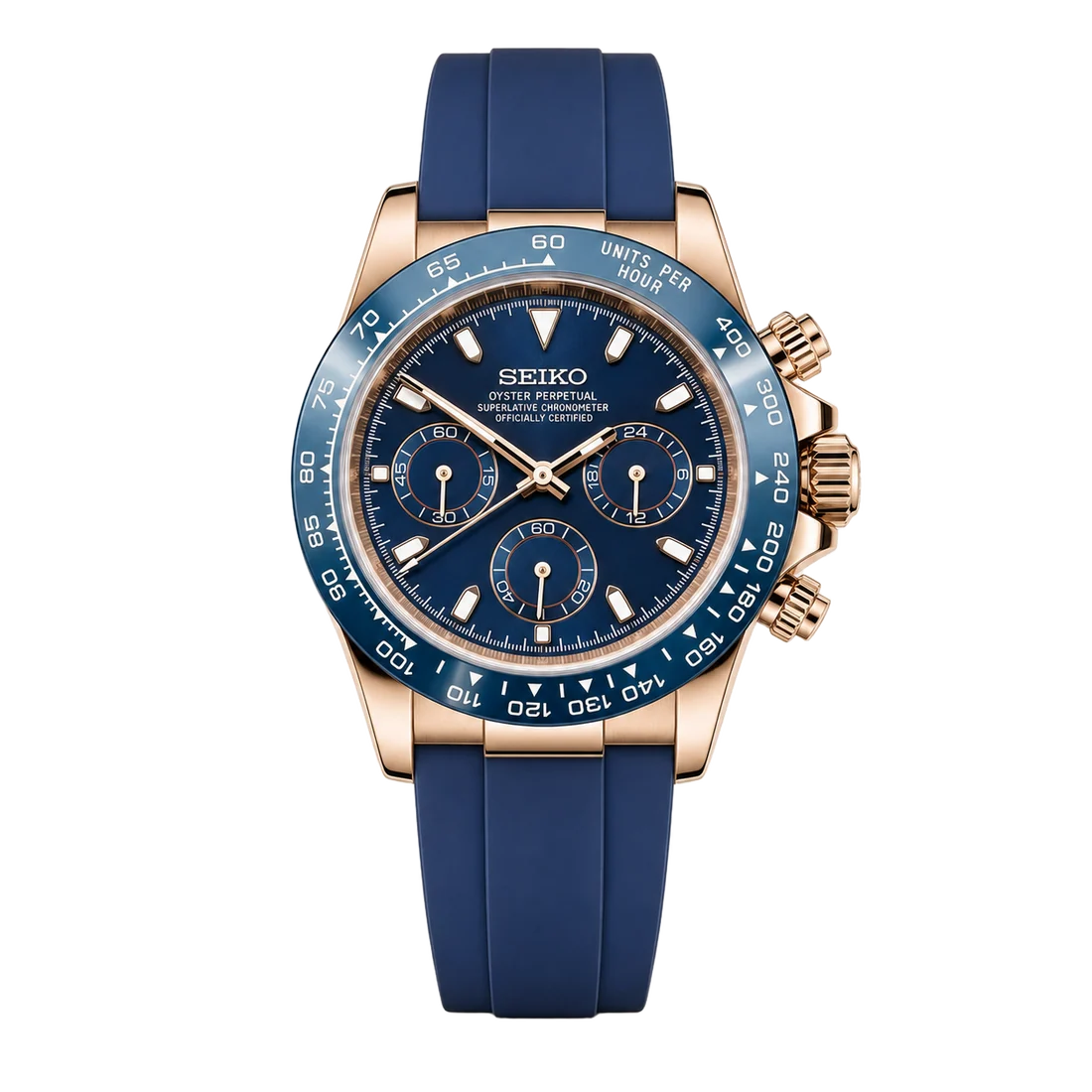 Seiko Mod Daytona - Deep Blue Racer Dial