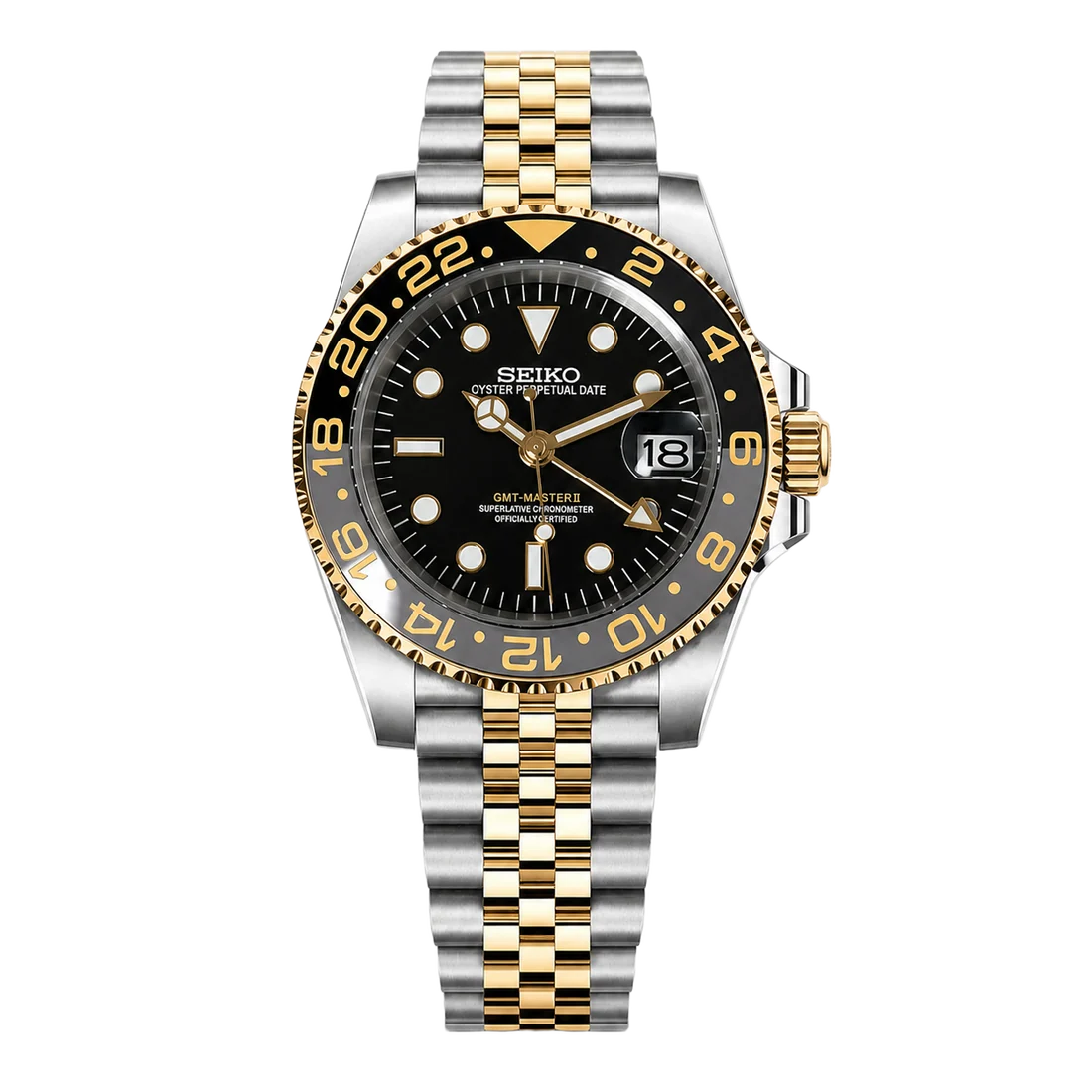 Seiko Mod GMT – Two tone