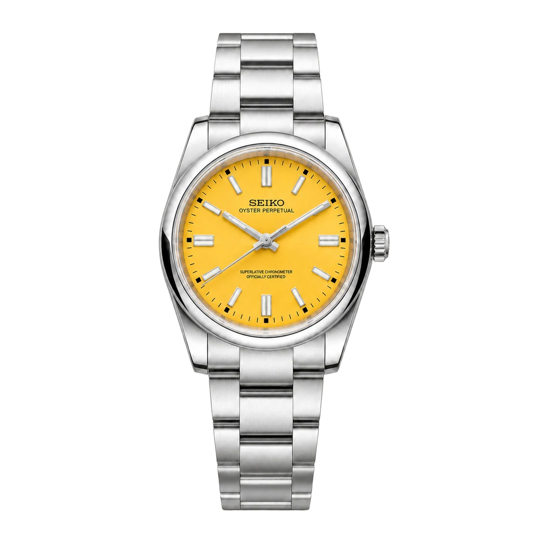 Seiko Mod Oyster Perpetual – Yellow