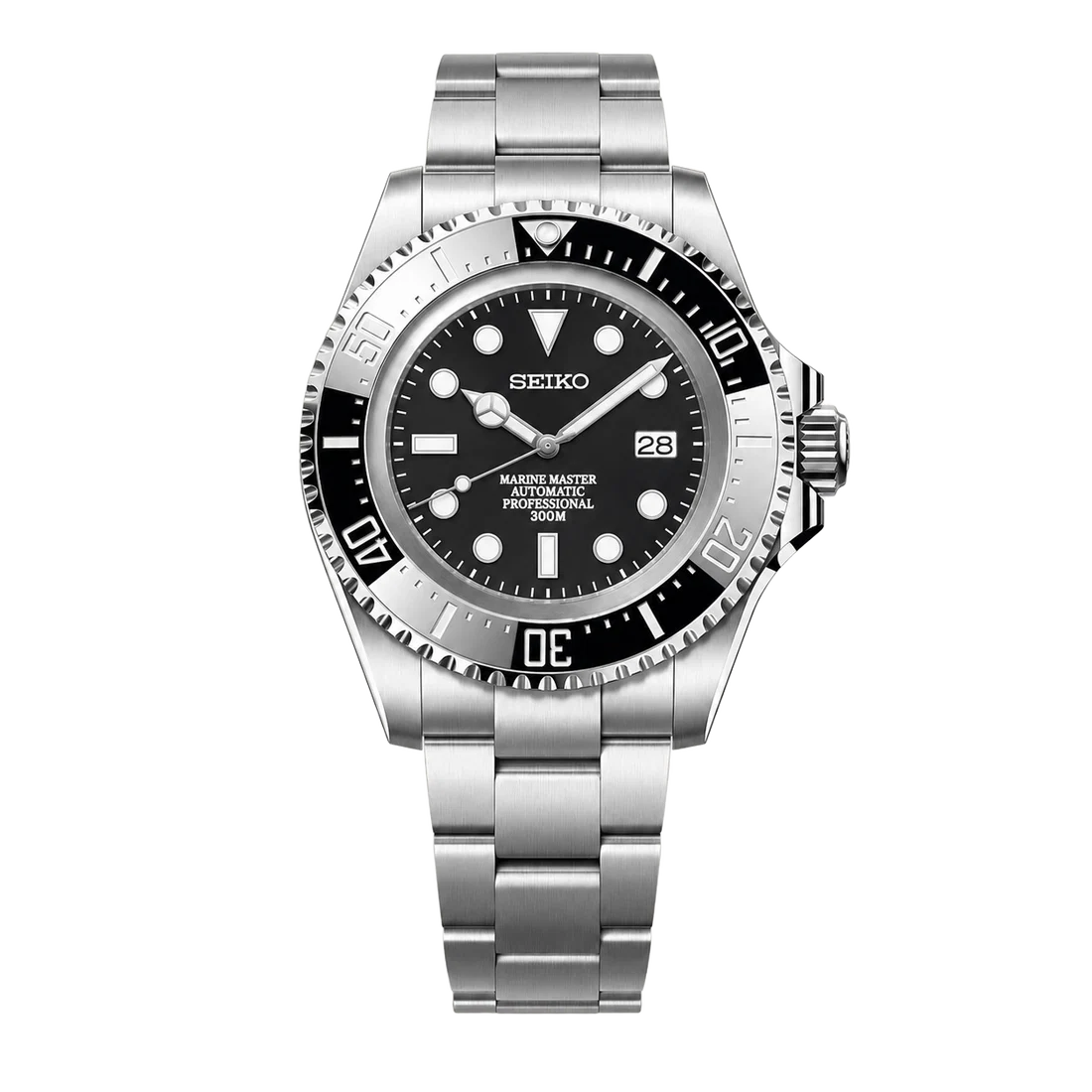 Seiko Mod Submariner 44mm XL – Classic Black
