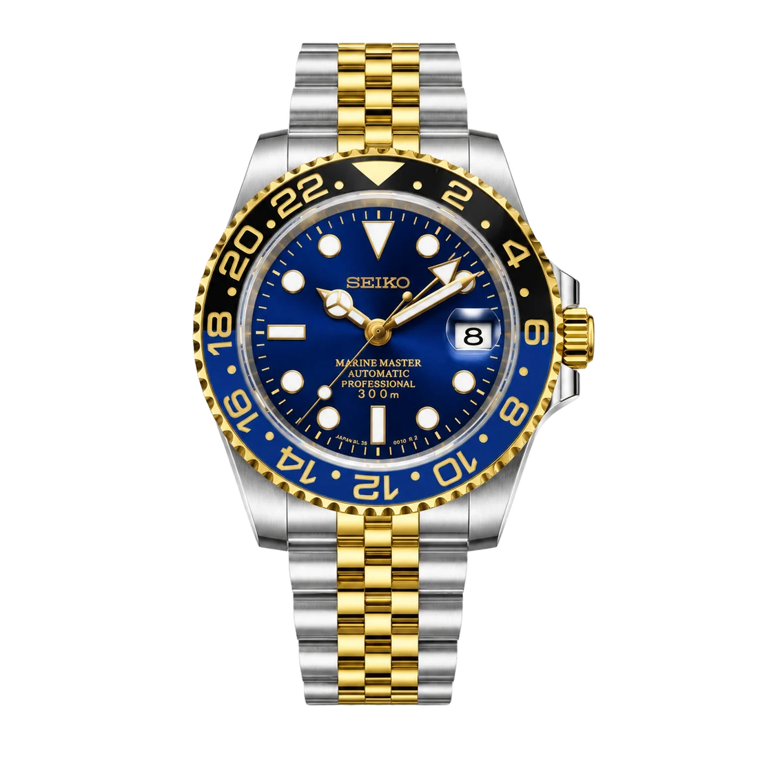 Seiko Mod Yacht-Master – Two-Tone Blue