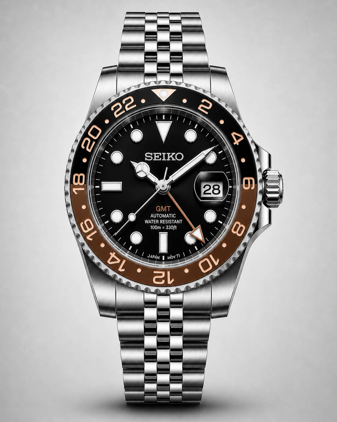 Seiko Mod GMT Root Beer