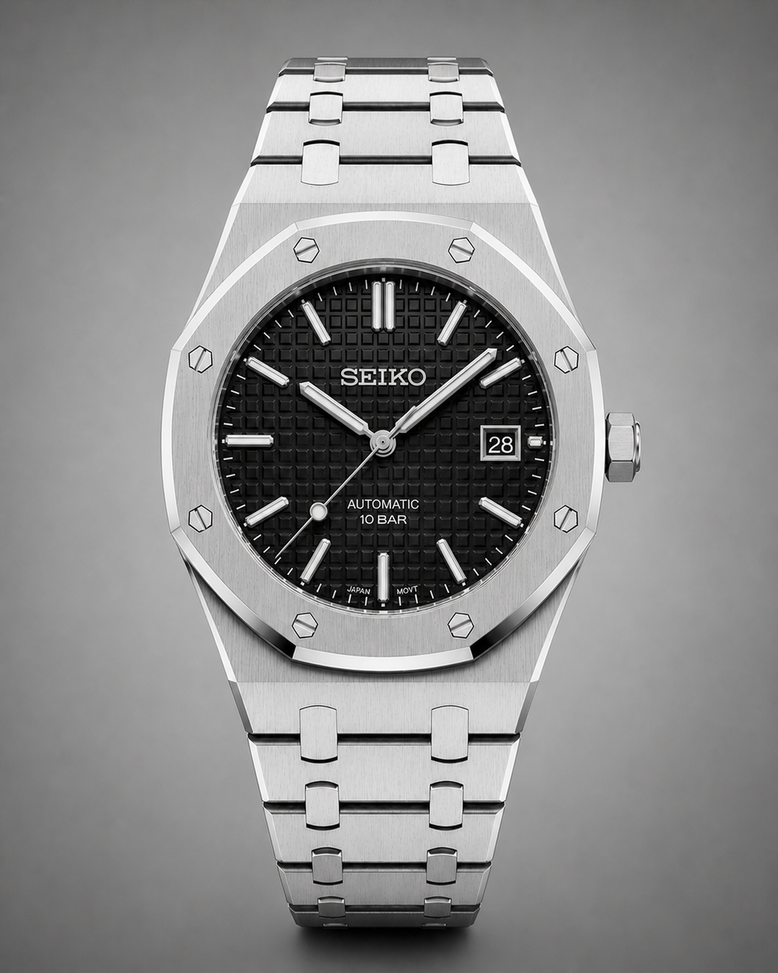 Seiko Mod Royal Oak Classic Black