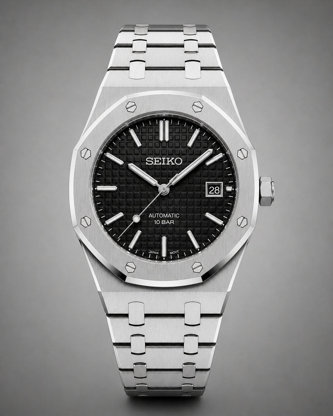 Seiko Mod Royal Oak Classic Black