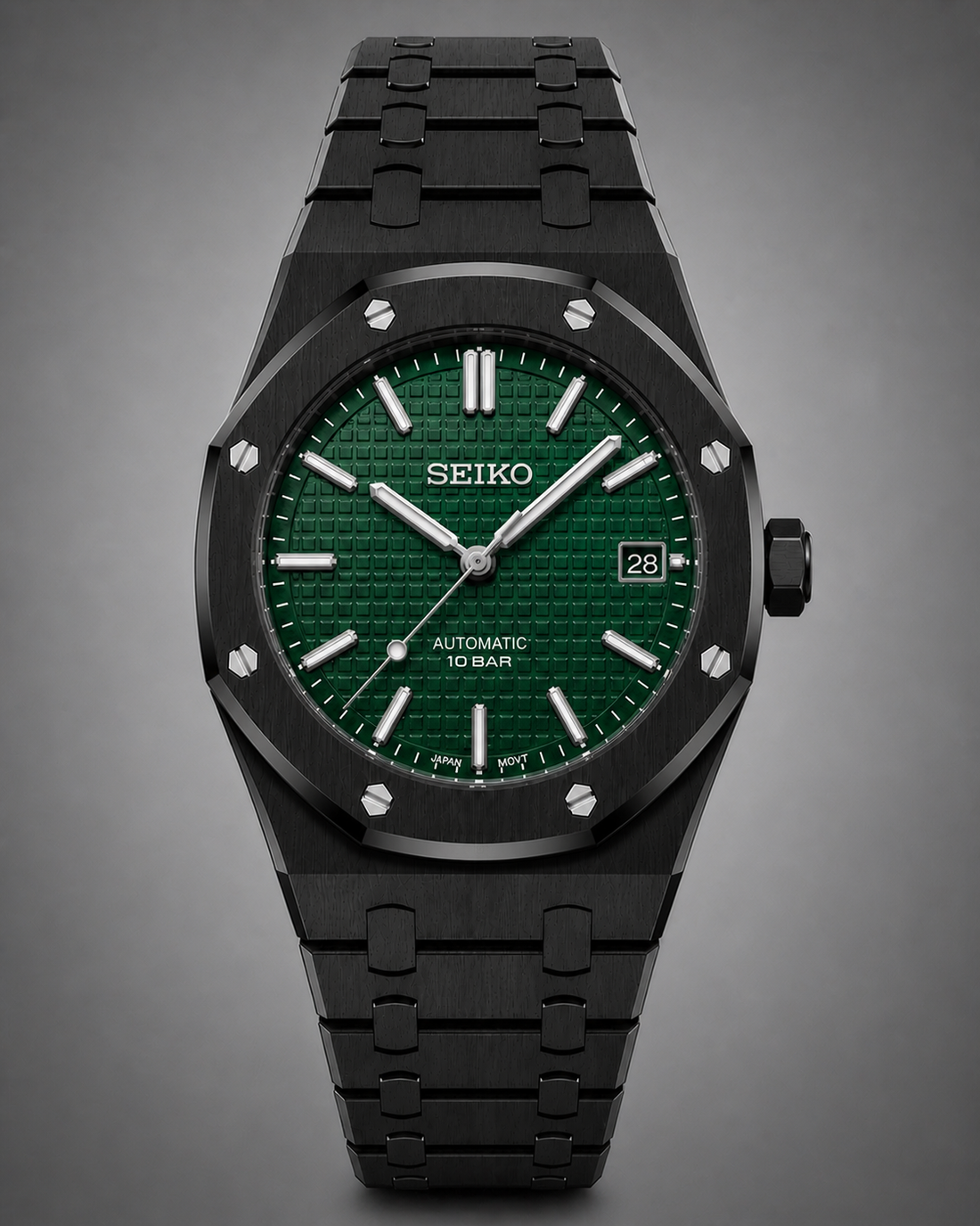 Seiko Mod Royal Oak Black – Green