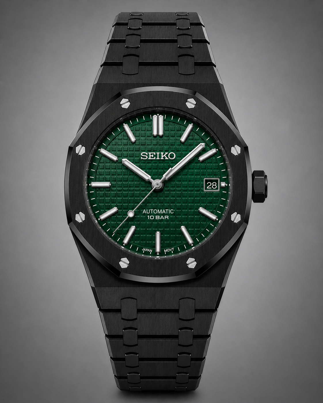 Seiko Mod Royal Oak Black – Green