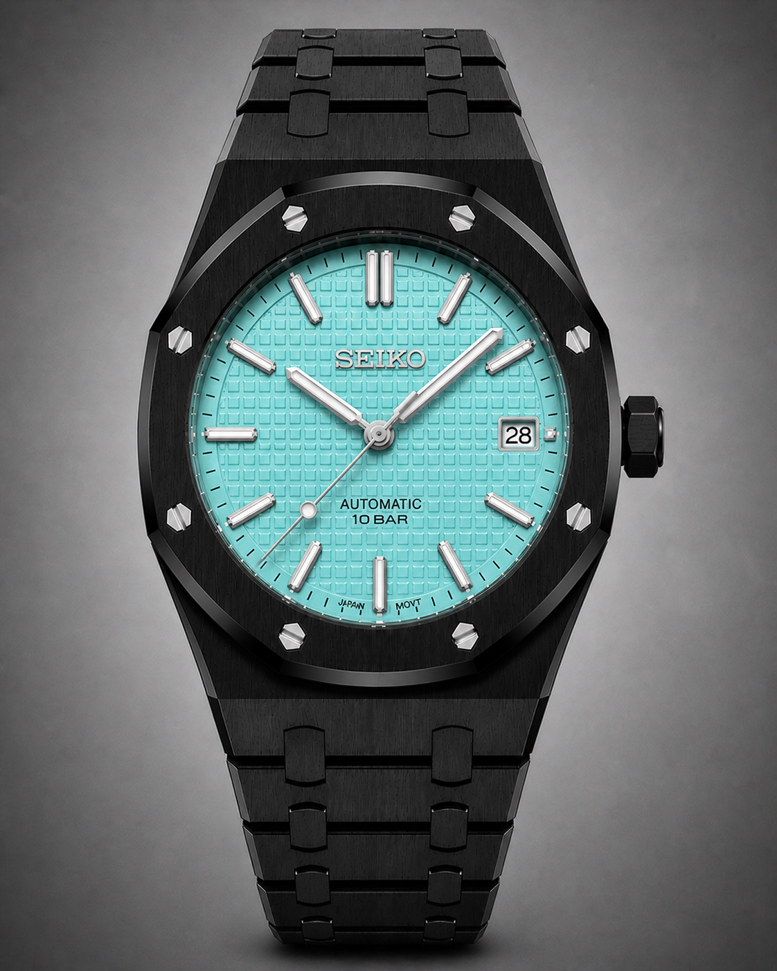Seiko Mod Royal Oak Light Blue