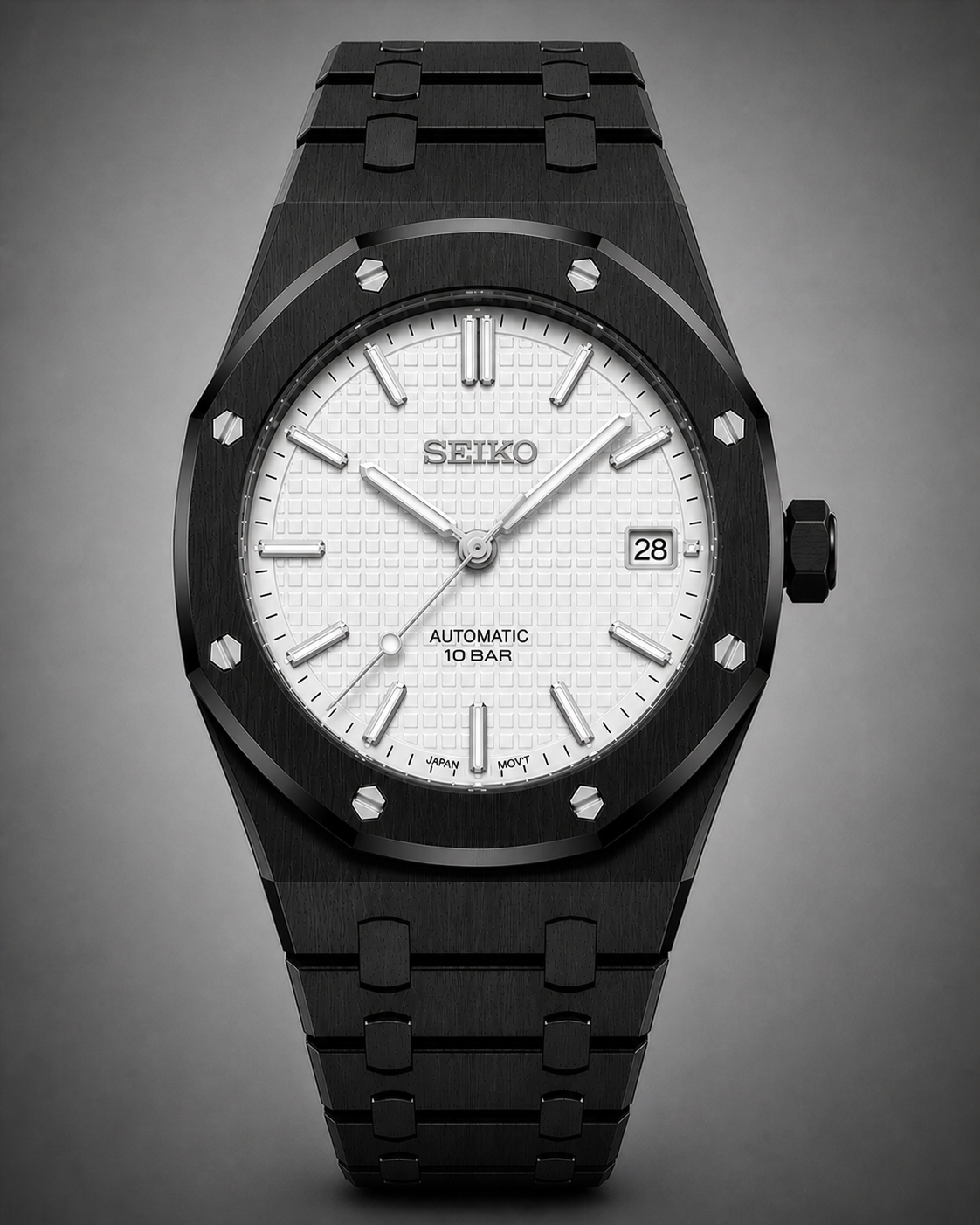 Seiko Mod Royal Oak Black