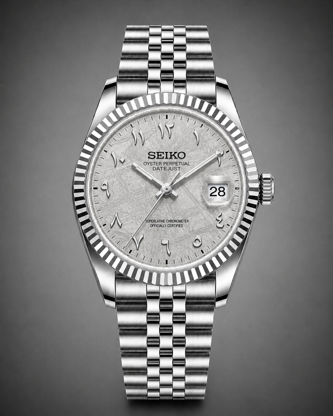 Seiko Mod Datejust White