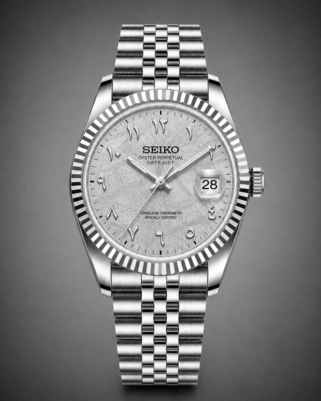 Seiko Mod Datejust White