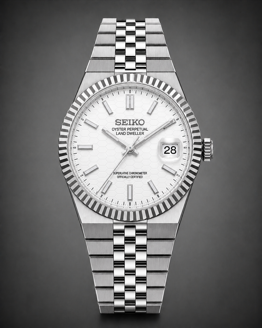 Seiko Mod Land Dweller Fresh White Dial