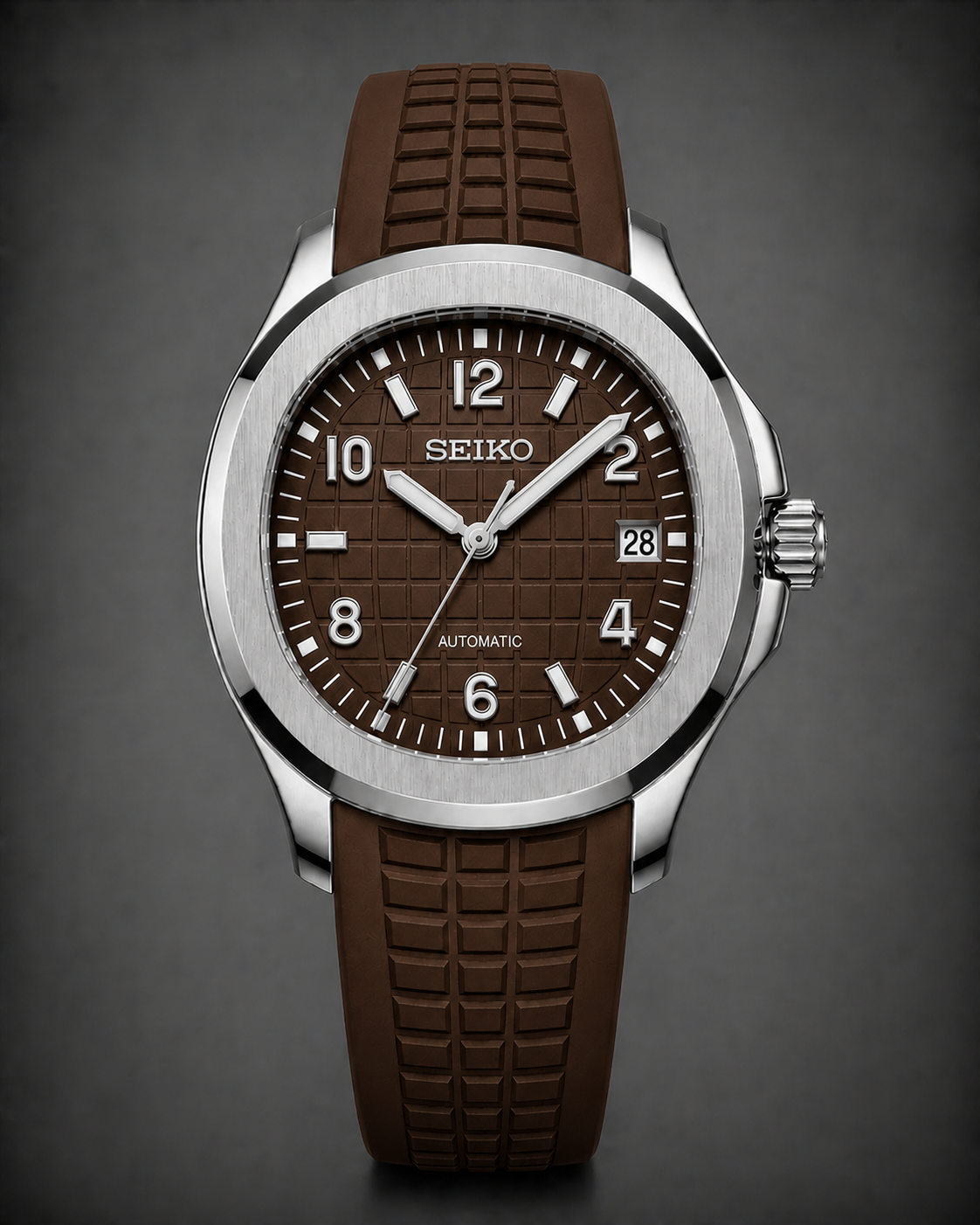 Seiko Aquanaut Mod Silver Brown