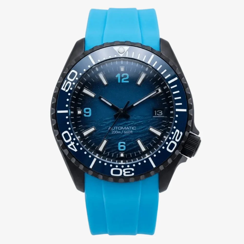 CUSTOM SKX07 SKX MOD DEEP OCEAN CYAN EDITION