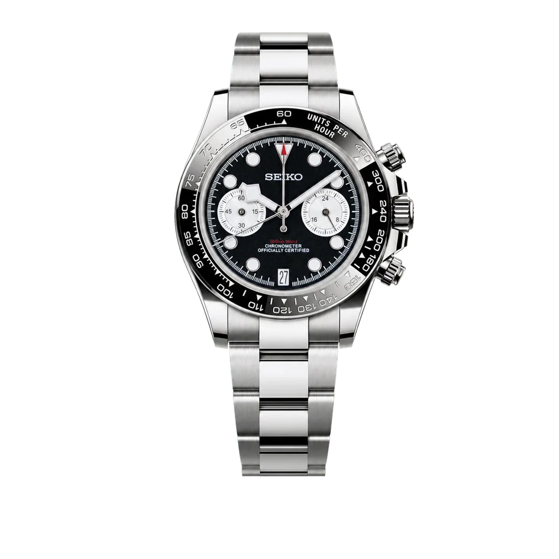 Seiko Mod BlackBay Chrono - Monochrome Racer