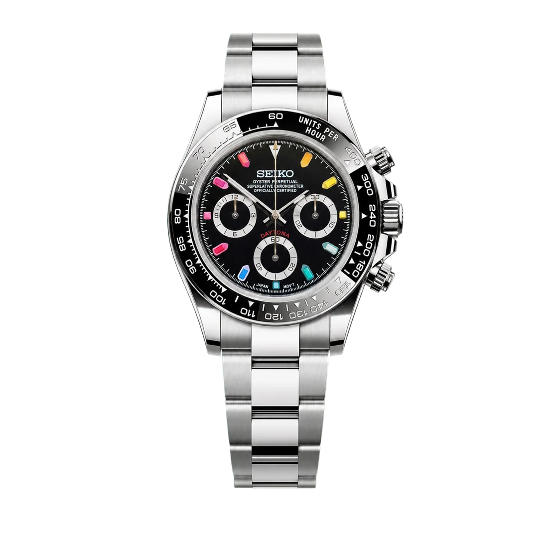 Seiko Mod Daytona - Black Rainbow
