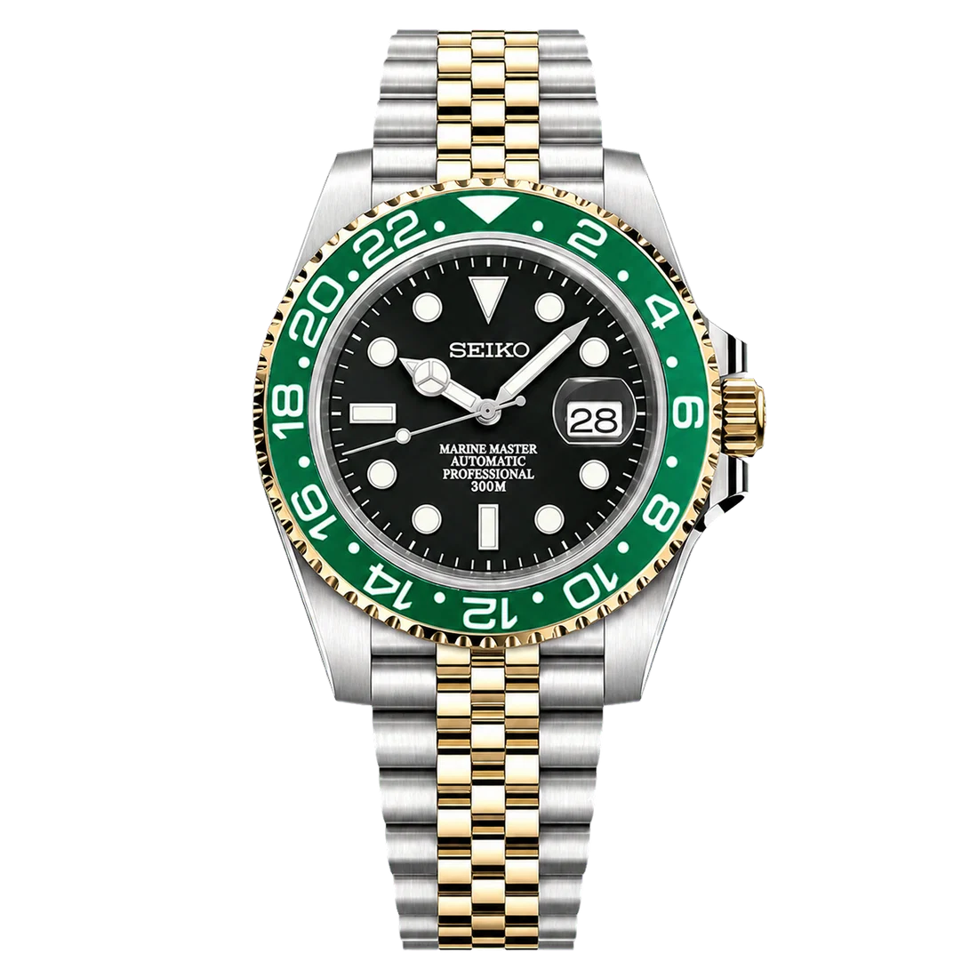 Seiko Mod Submariner 24H - Kermit Two-Tone