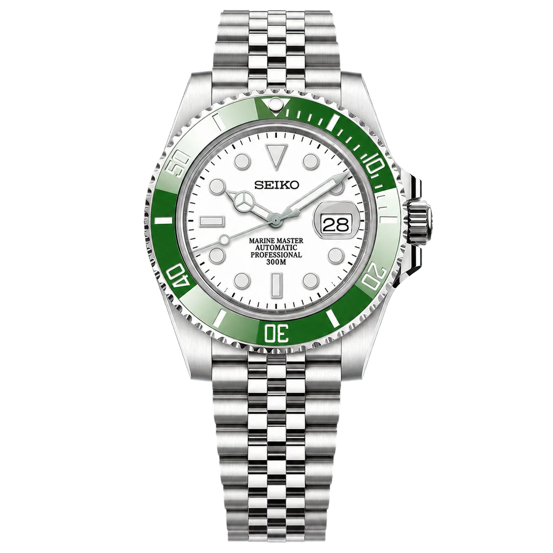 Seiko Mod Submariner Diver - Bright Classic Green