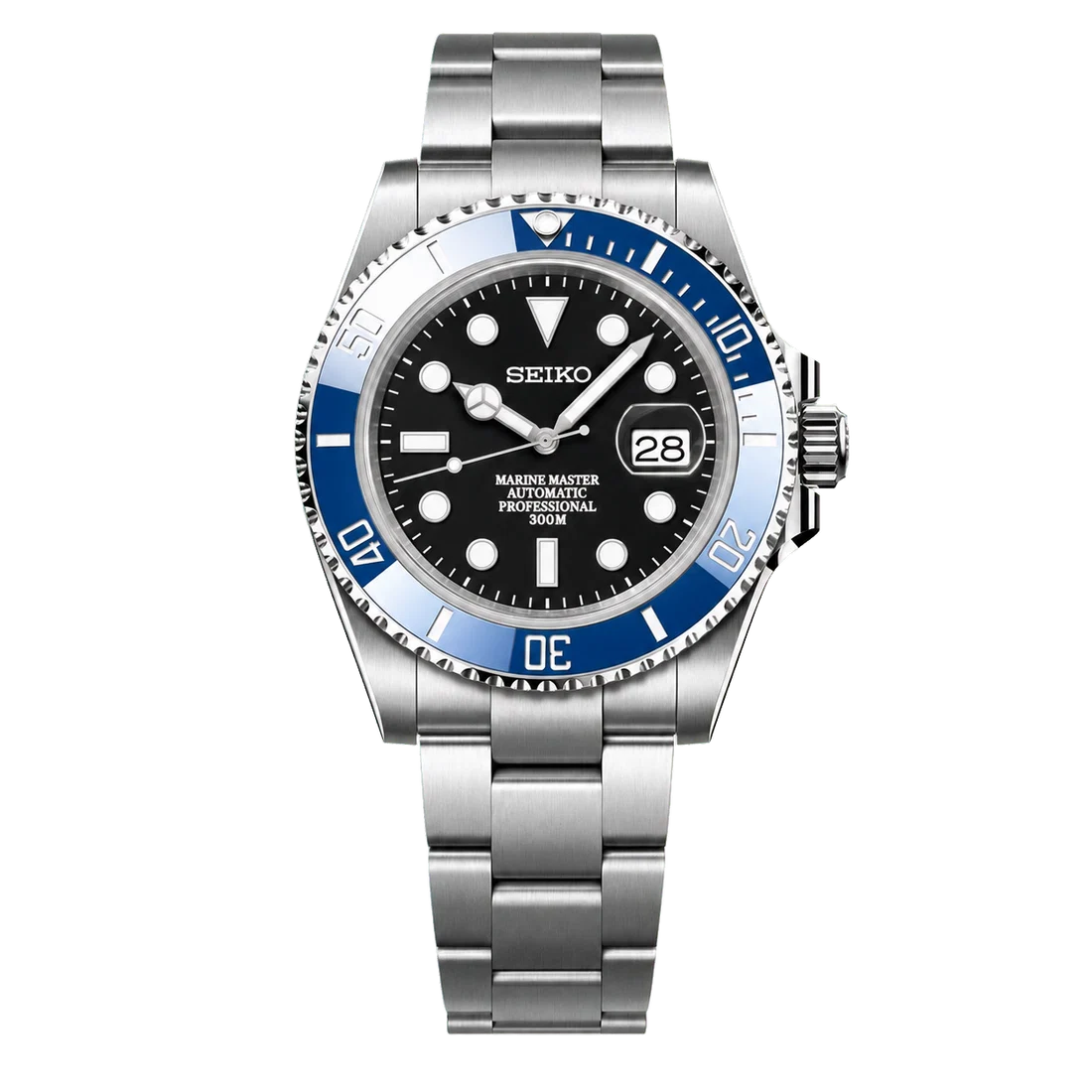 Seiko Mod Submariner Diver - Classic Blue