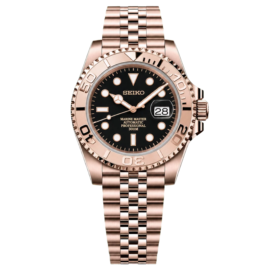 Seiko Mod Yacht-Master YachtDiver - Rose Gold Frost