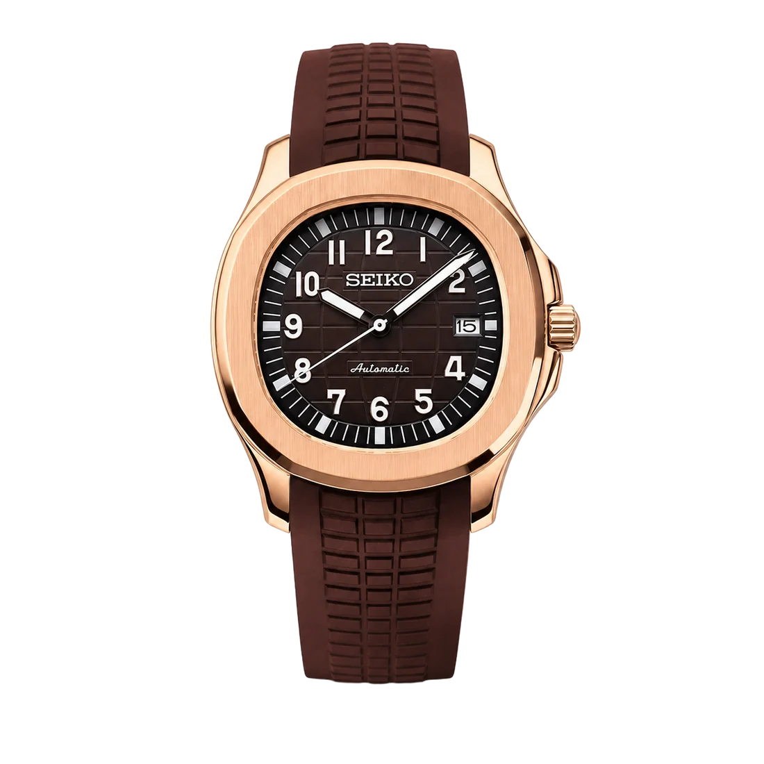 Seiko Mod Aquanaut - Rose Gold &amp; Brown