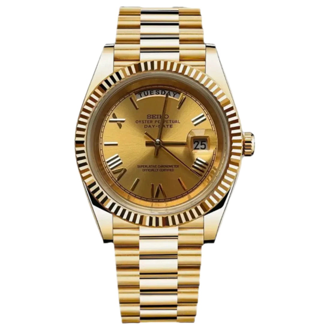 Seiko Mod Datejust – Gold