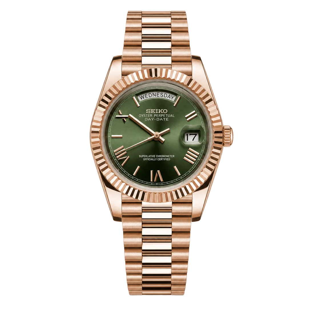 Seiko Mod Day-Date – Olive Green