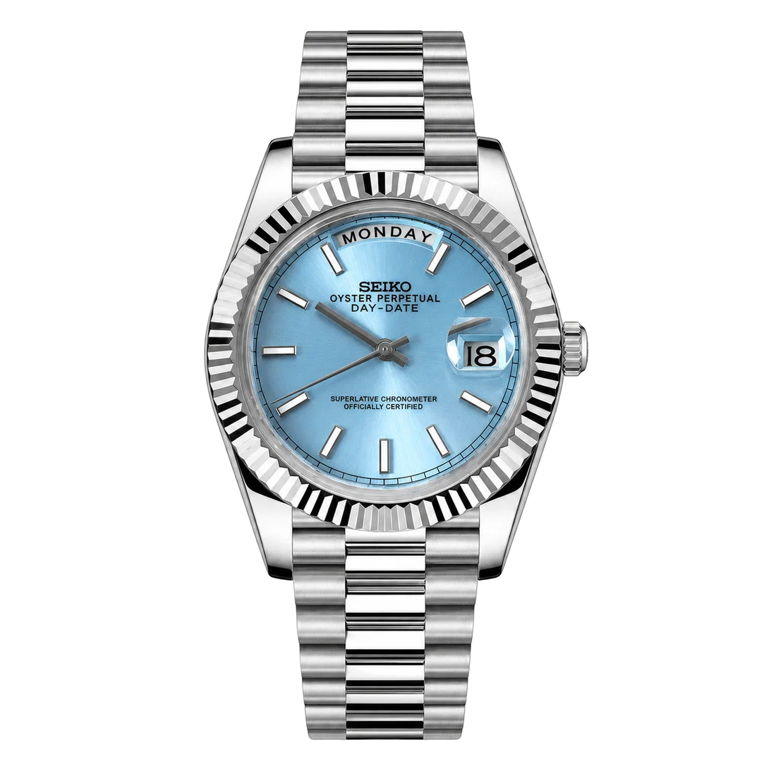 Seiko Mod Day-Date – Tiffany Blue