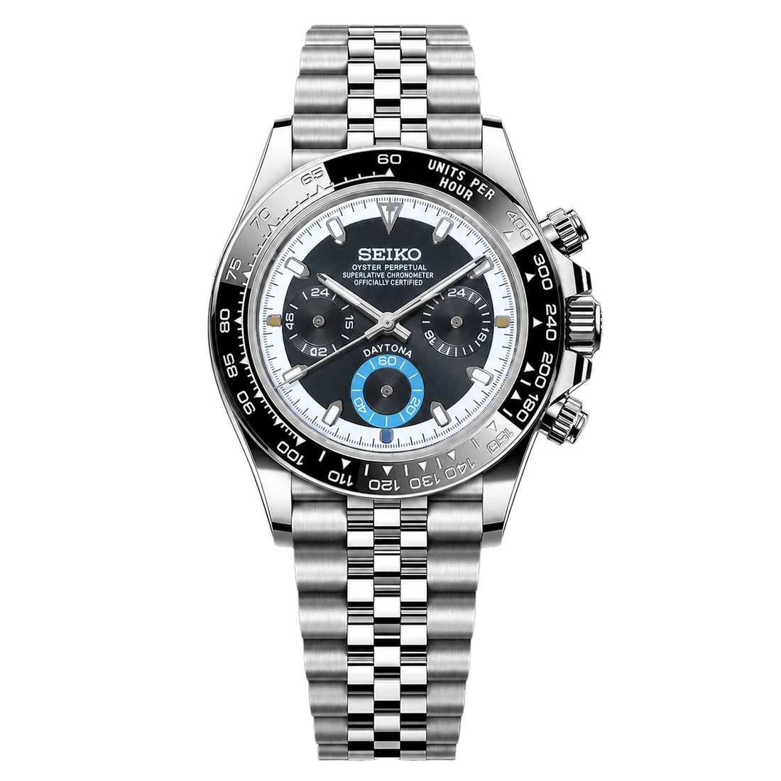 Seiko Mod Daytona - Black Ice Racer