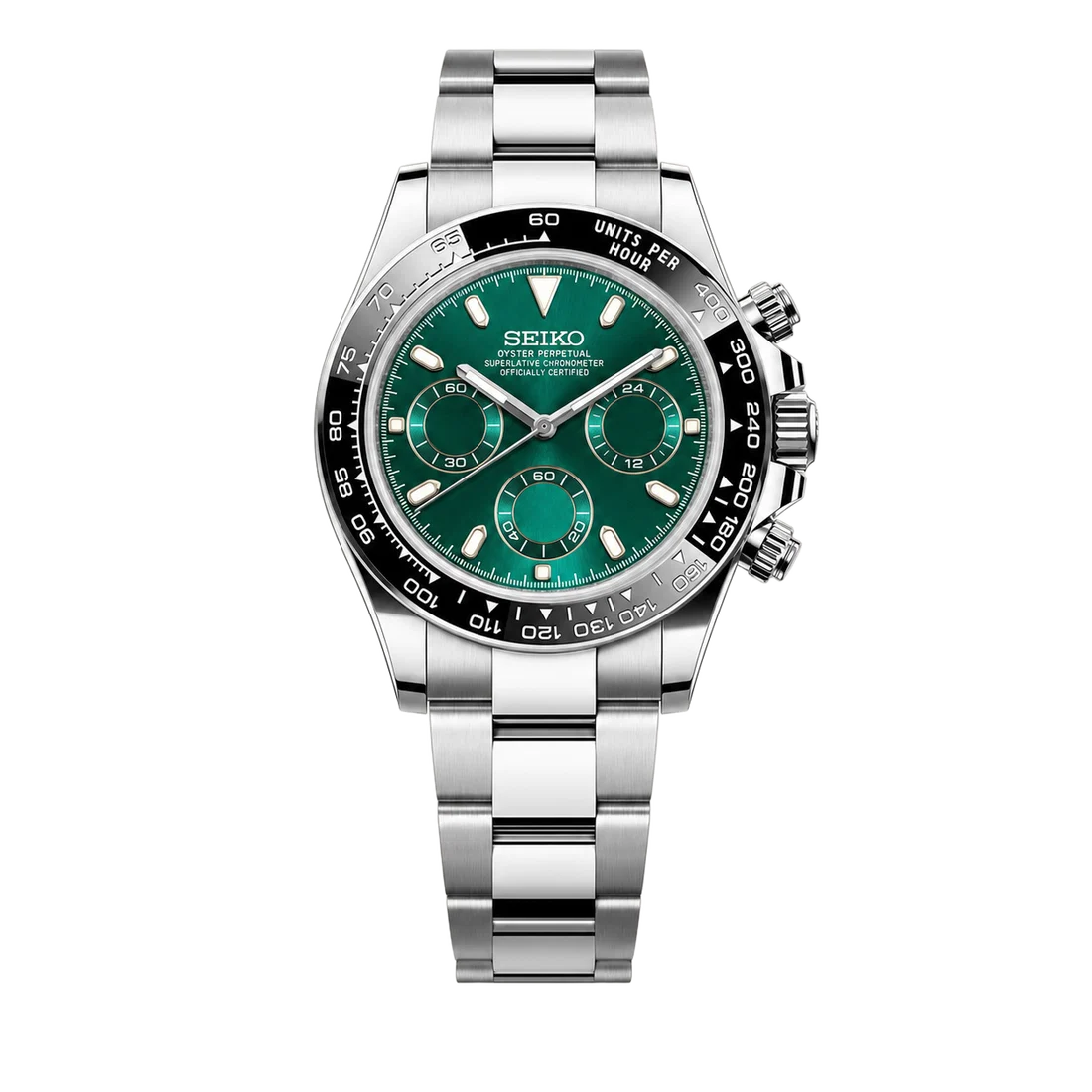 Seiko Mod Daytona - Emerald Green