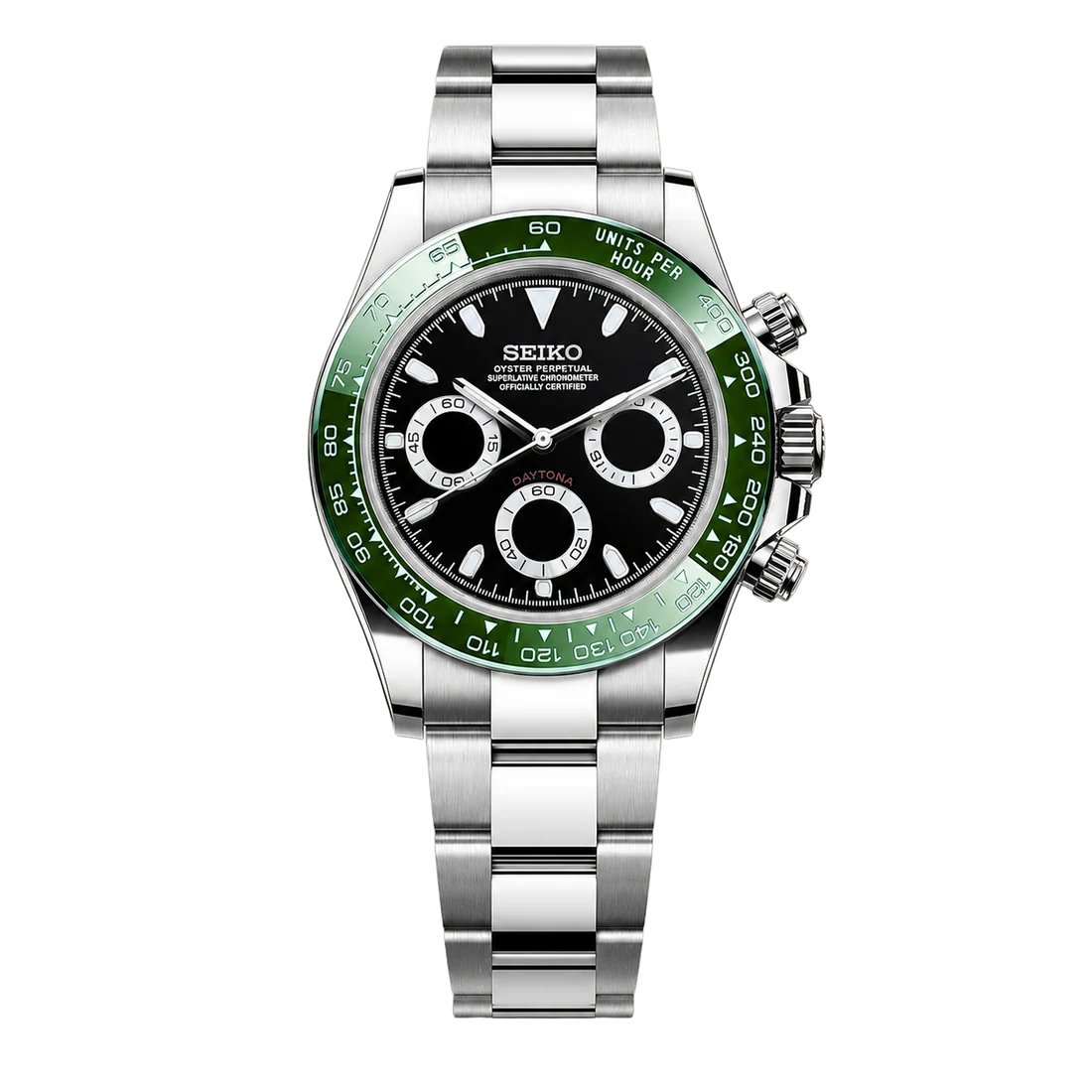 Seiko Mod Daytona - Green Apex