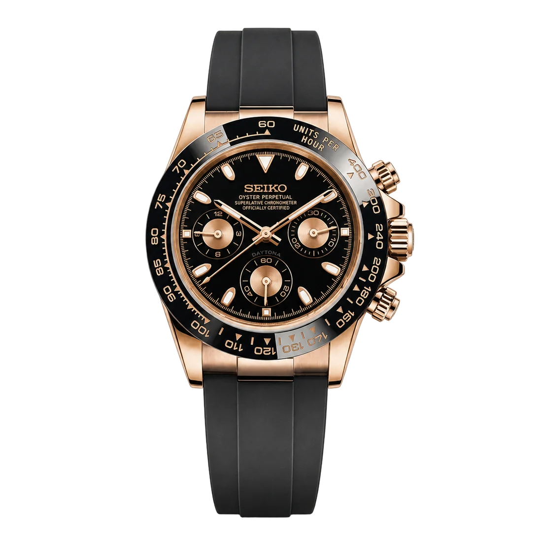 Seiko Mod Daytona - Rose Gold