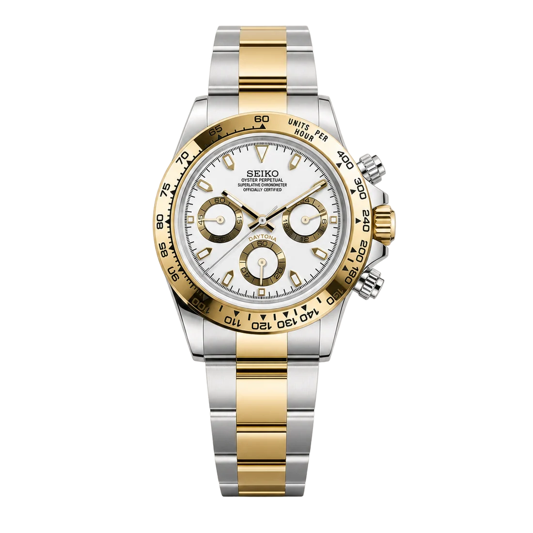 Seiko Mod Daytona – Two-Tone Gold Racer Dial