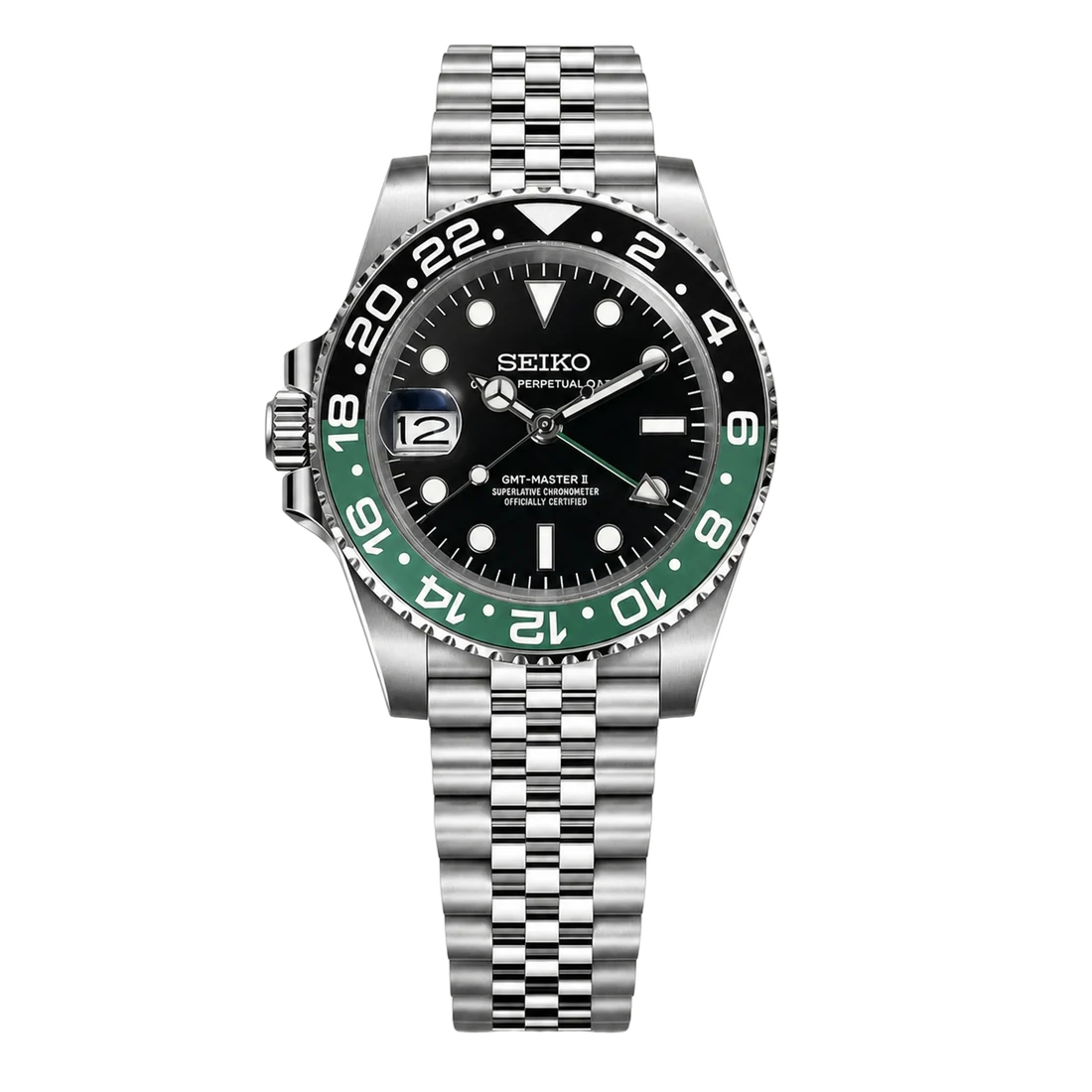 Seiko Mod GMT – Sprite inverted crown