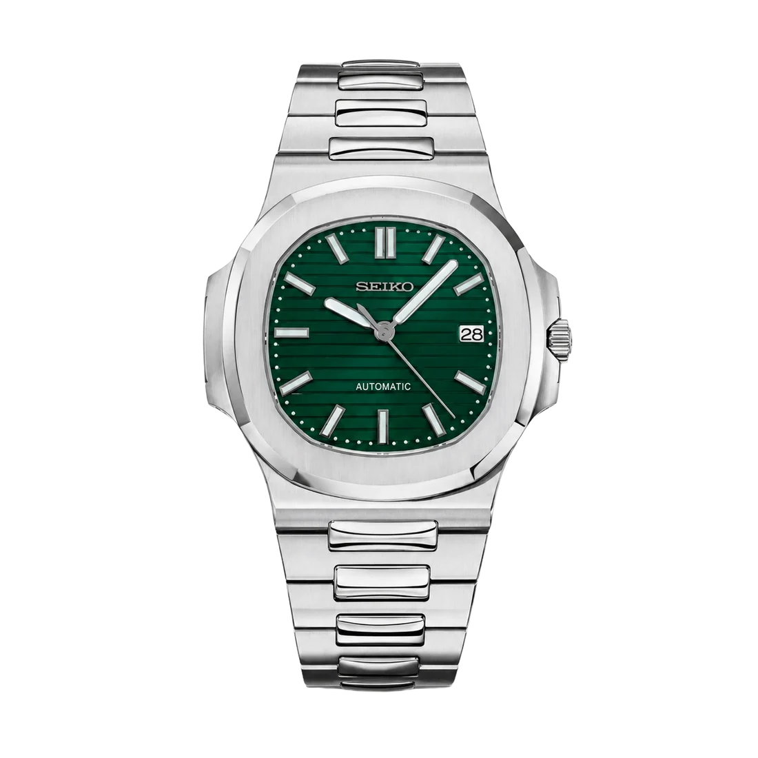 Seiko Mod Nautilus - Emerald Green