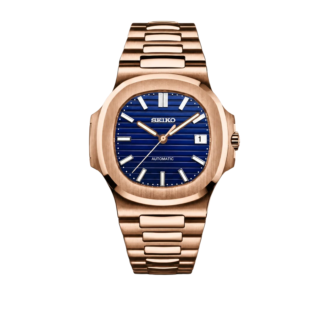 Seiko Mod Nautilus - Royal Rose Blue