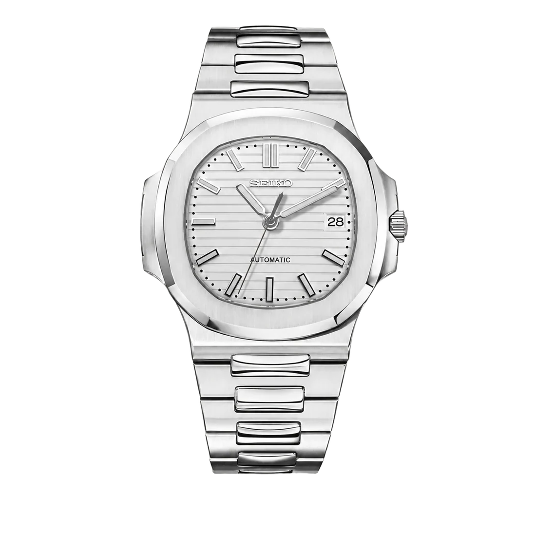 Seiko Mod Nautilus – White Racer Dial