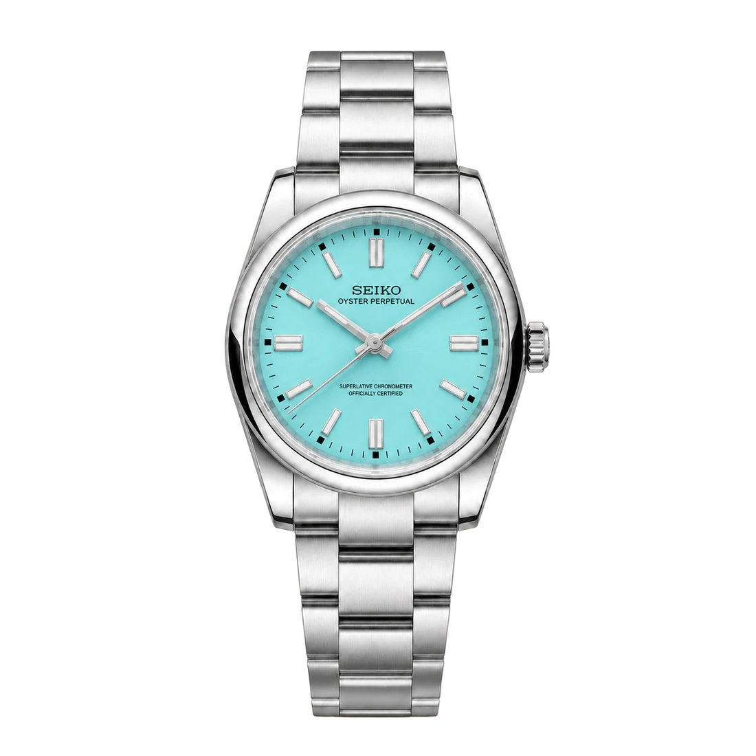 Seiko Mod Oyster Perpetual – Tiffany Blue