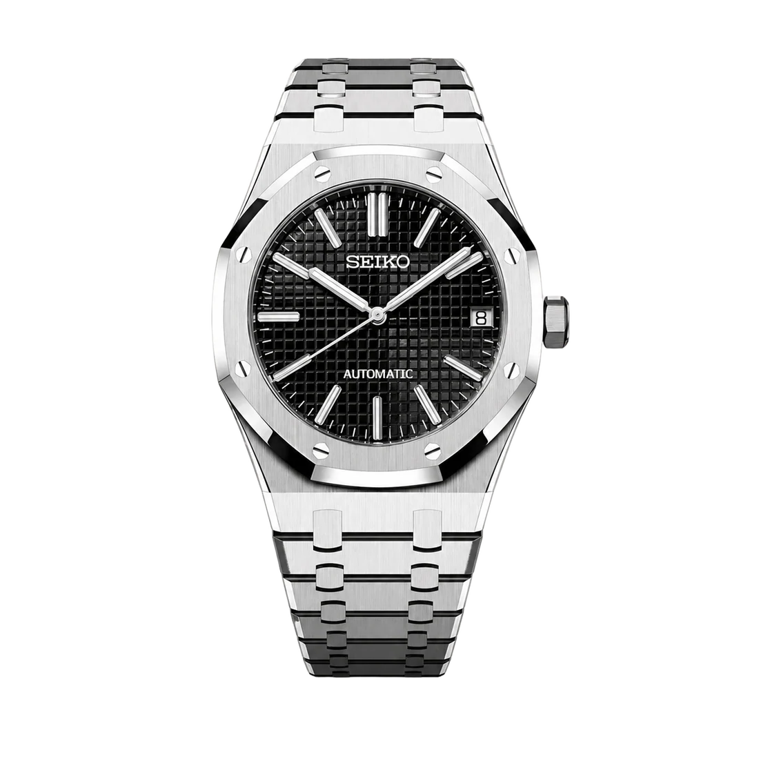 Seiko Mod Royal Oak - Black Dial