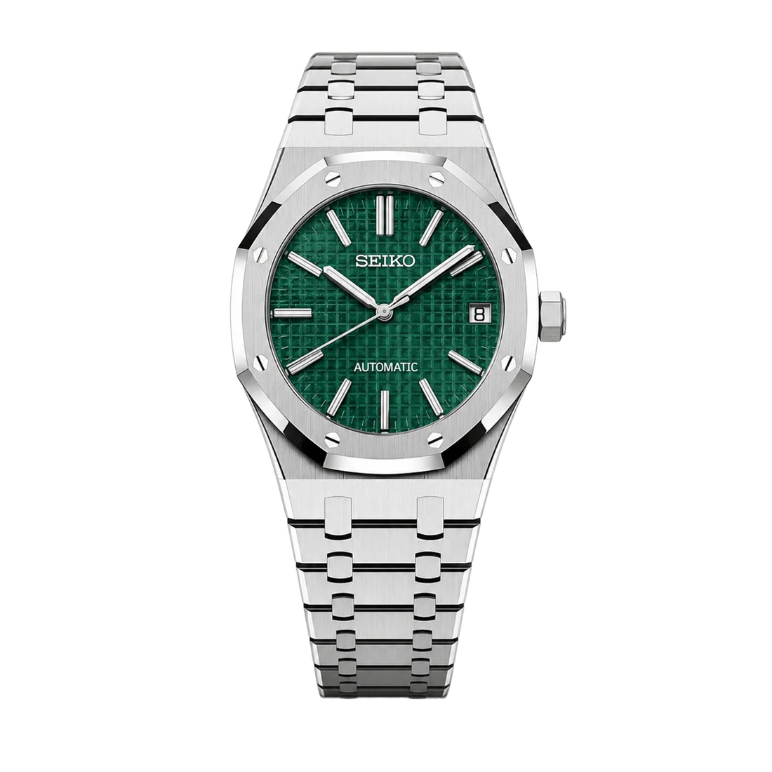 Seiko Mod Royal Oak - Green Tapisserie Dial