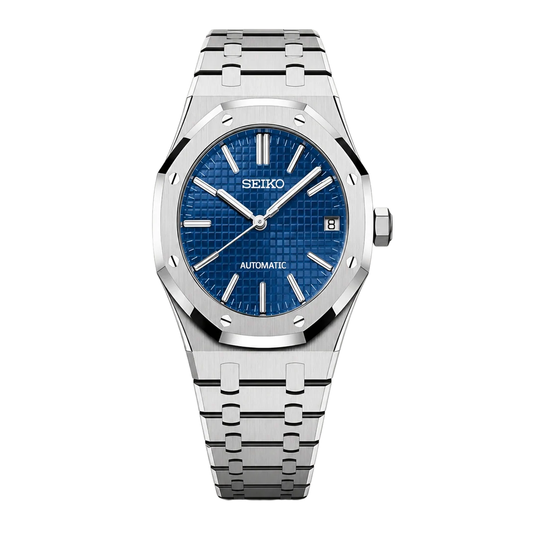 Seiko Mod Royal Oak – Blue Tapisserie Dial