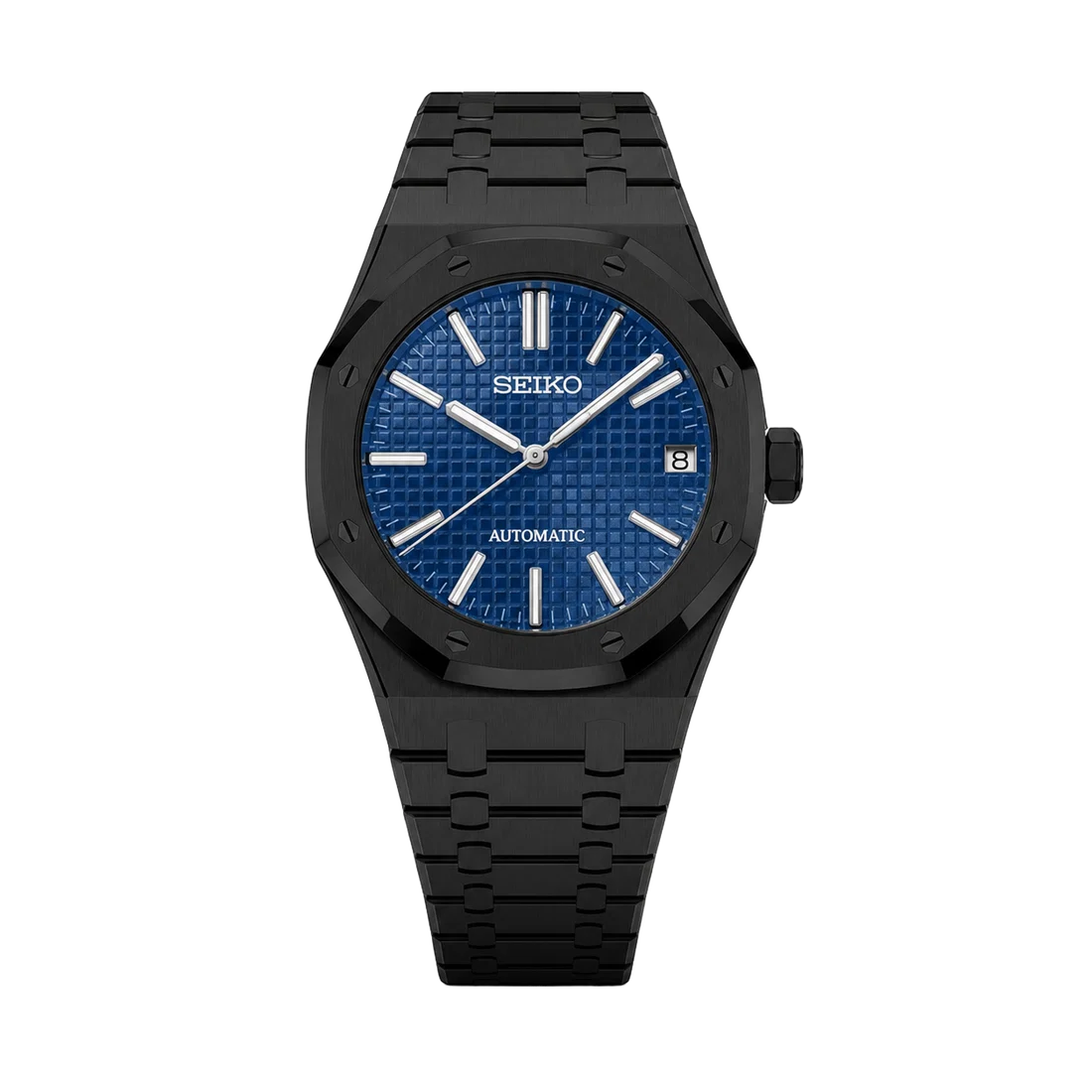 Seiko Mod Royal Oak – Stealth Blue Waffle Dial