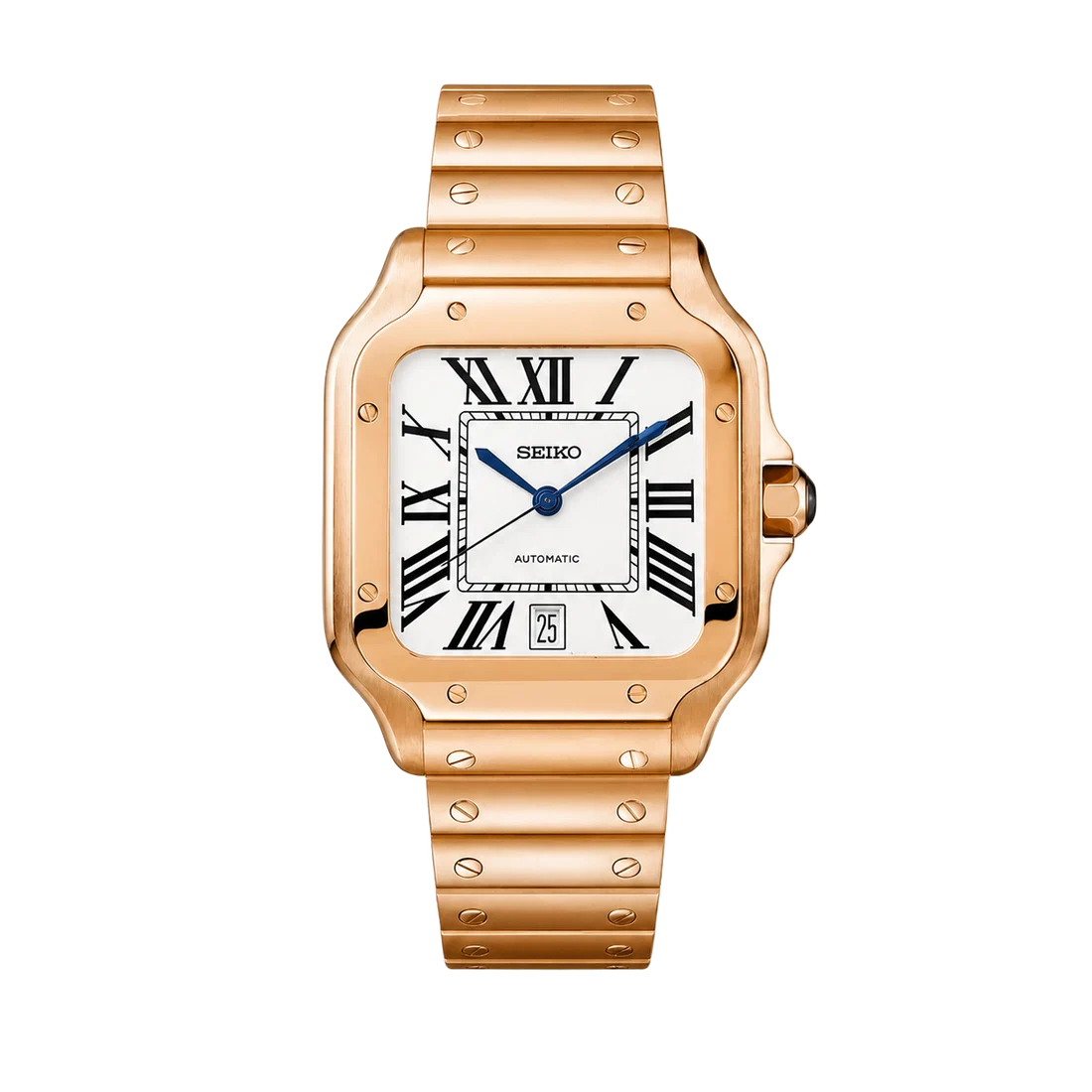 Seiko Mod Santos – Full Rose Gold