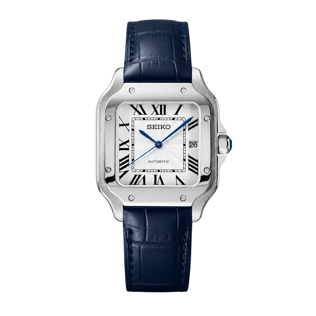 Seiko Mod Santos – Blue Leather