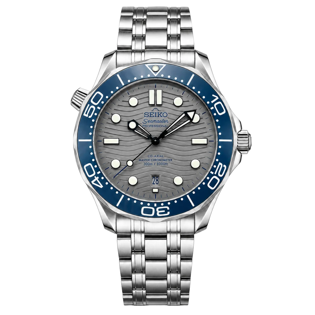 Seiko Mod Seamaster Diver – Grey Wave Dial