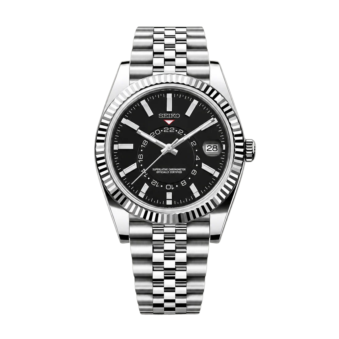 Seiko Mod Sky-Dweller – Classic Black