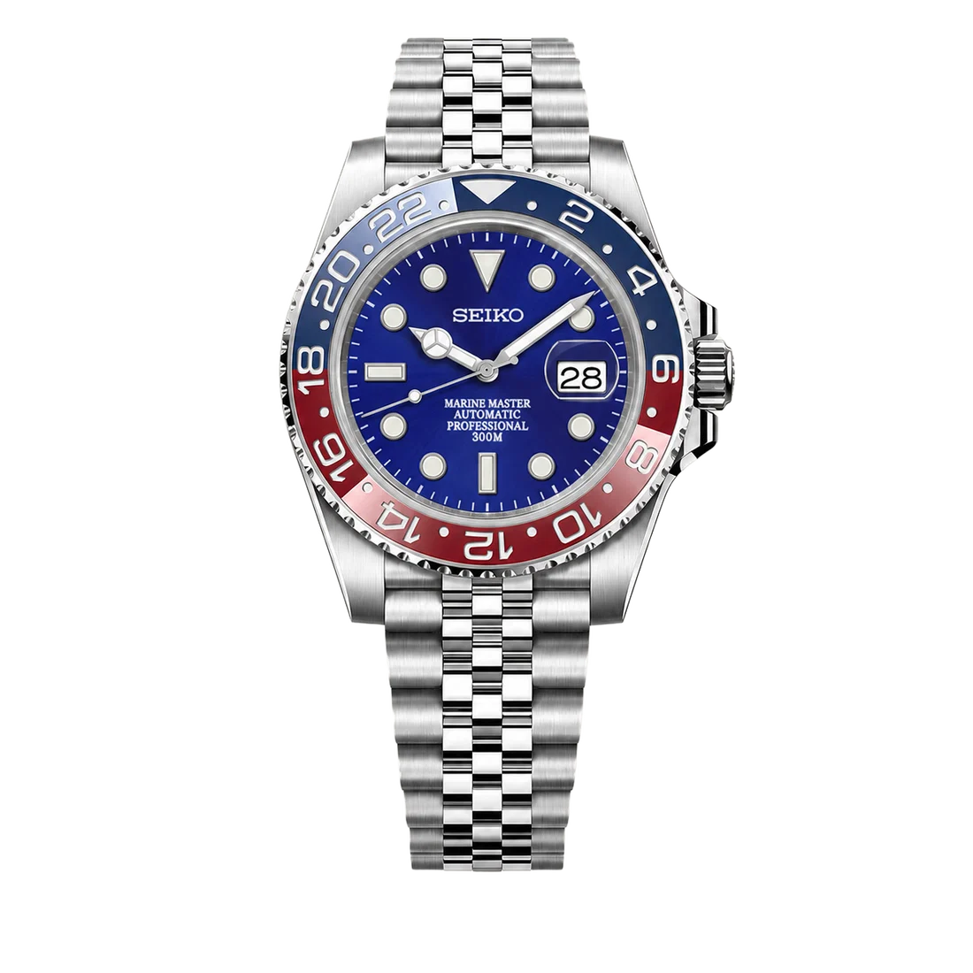 Seiko Mod Submariner 24H – Blue Pepsi