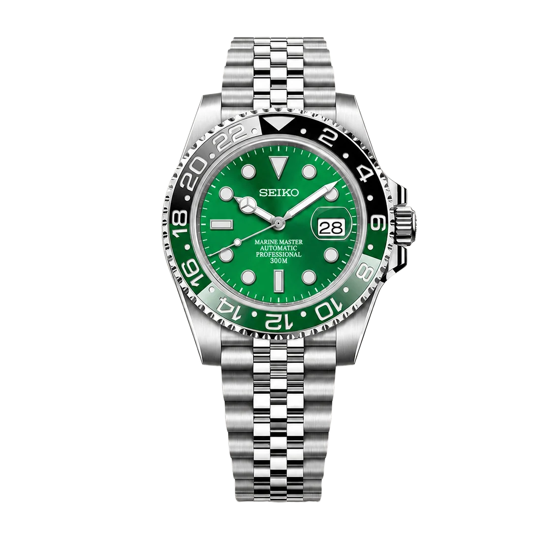 Seiko Mod Submariner 24H – Green Sprite